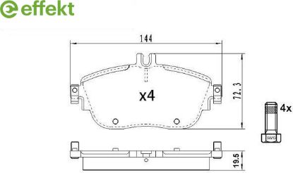 Brake Pad Set, disc brake MERCEDES-BENZ - 000 420 30 02