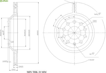 Brake Disc VAG - 1K0 615 601N