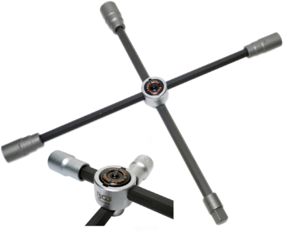 4 Way Wheel Brace Reguleeritav rattarist, 17x19x21mm +1/2" nelikant
