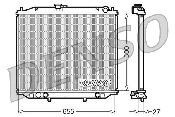 Radiator, engine cooling NISSAN Terrano 2.7 TD / FORD