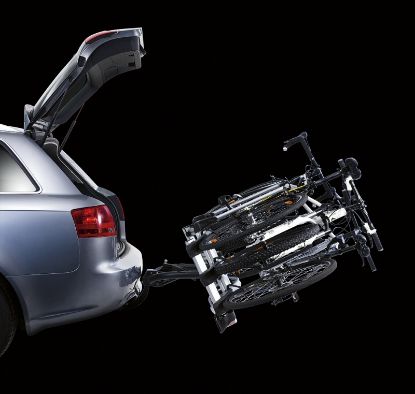 Bike Rack, trailer hitch carrier EuroWay G2 (3 rattale, 13pin)