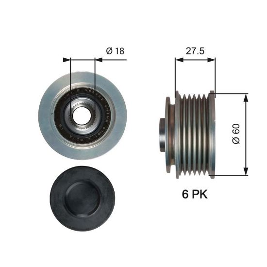 Alternator Freewheel Clutch Hyundai