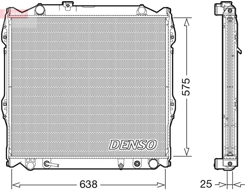 Radiator, engine cooling TOYOTA 1640067120 / 1640067121