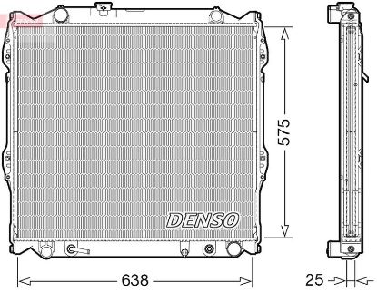 Radiator, engine cooling TOYOTA 1640067120 / 1640067121