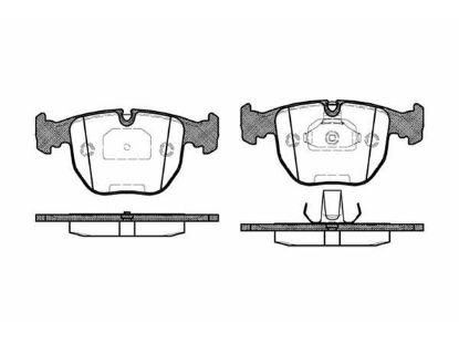 Brake Pad Set, disc brake BMW - 34 11 1 165 227