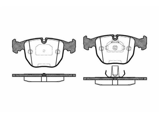 Brake Pad Set, disc brake BMW - 34 11 1 165 227
