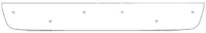 Trim/Protection Strip, radiator grille Nissan NV200 2010-