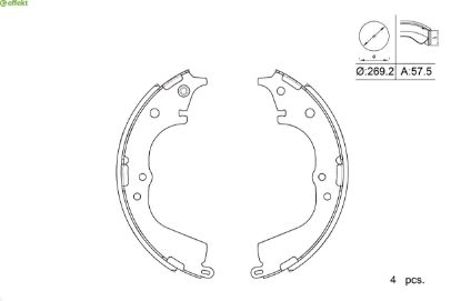 Brake Shoe Set Toyota