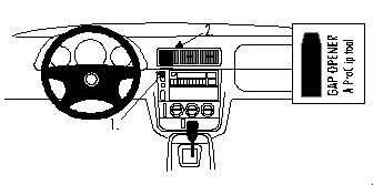 Trim Frame MB M class /ML 98-04