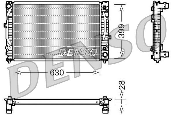 Radiator, engine cooling AUDI A4 / A6 II VOLKSWAGEN P