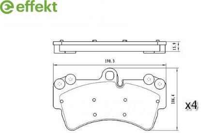 Brake Pad Set, disc brake VAG