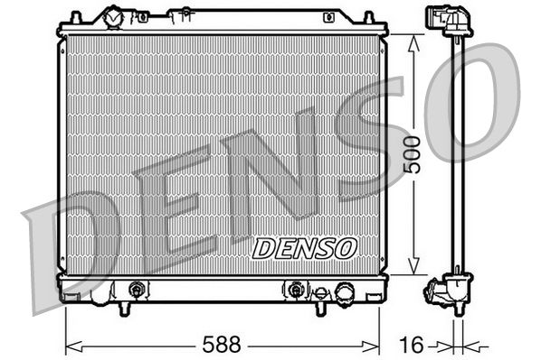 Radiator, engine cooling MITSUBISHI Space Gear 2.0i/2
