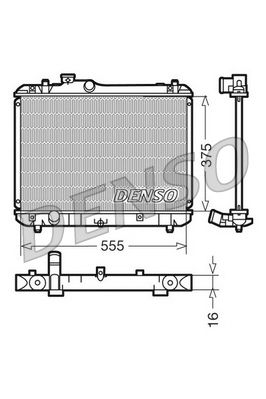 Radiator, engine cooling SUZUKI Swift 1.3i 16V / 1.3