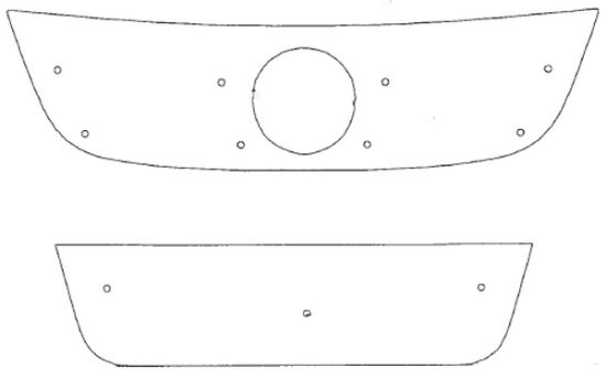 Trim/Protection Strip, radiator grille VW Touran 2007-2010