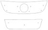 Trim/Protection Strip, radiator grille VW Touran 2007-2010