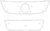 Trim/Protection Strip, radiator grille VW Touran 2007-2010