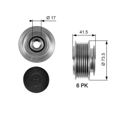 Alternator Freewheel Clutch 7789-10030