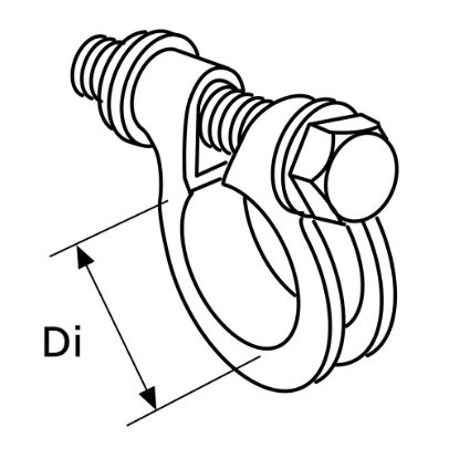 Holding clamp, auxilliary heater Di=70-90