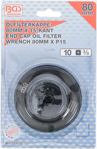 Oilfilter Spanner End Cap Oil Filter Wrench  80 mm x P15