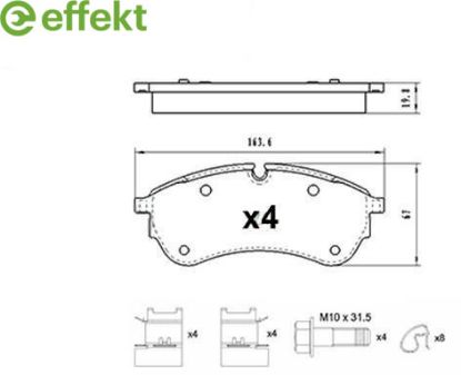 Brake Pad Set, disc brake VAG - 2N0 698 151
