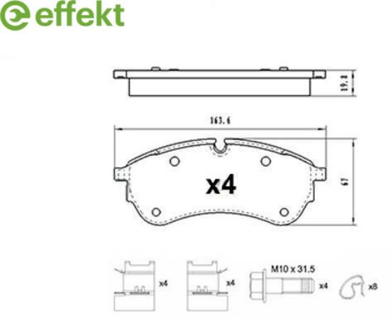 Brake Pad Set, disc brake VAG - 2N0 698 151