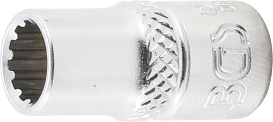Socket Wrench Insert 1/4" Socket "Gear Lock", 7 mm