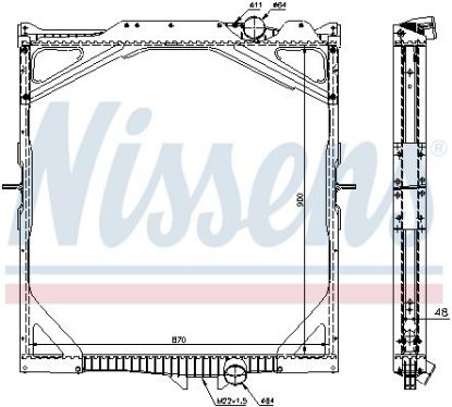 Radiator, engine cooling VOLVO FH-16