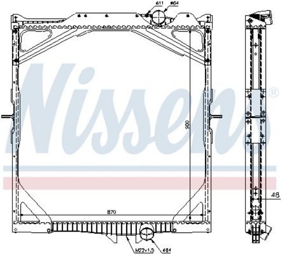Radiator, engine cooling VOLVO FH-16