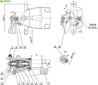 Brake Caliper RENAULT - 44 01 196 51R