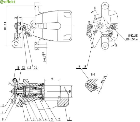 Brake Caliper RENAULT - 44 01 196 51R