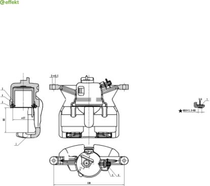 Brake Caliper VAG - 5G0 615 124C