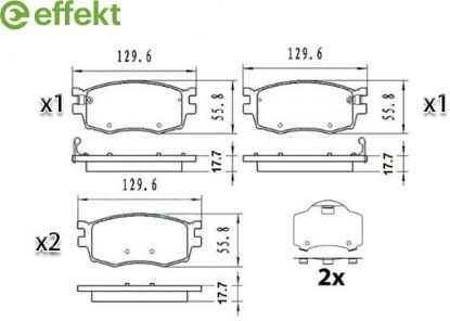 Brake Pad Set, disc brake Kia Brake Pad Set, disc brake Kia