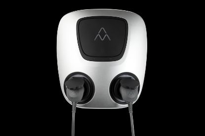 Charging station, electric vehicle AURA Wallbox 2xTyp2 2x22kW