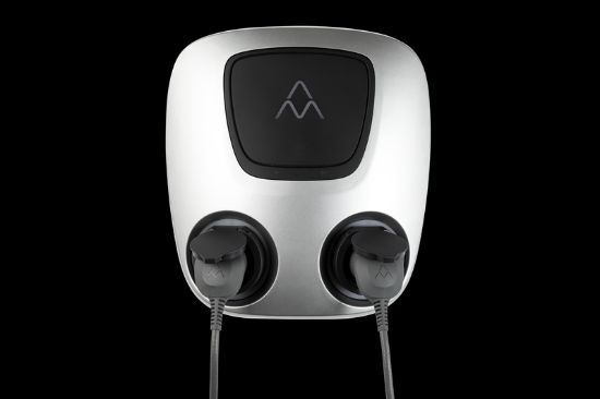 Charging station, electric vehicle AURA Wallbox 2xTyp2 2x22kW
