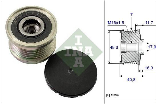 Alternator Freewheel Clutch MERCEDES-BENZ - 415 906 37 00,
