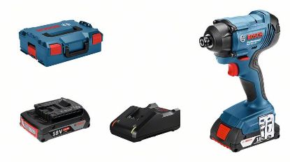 Electrical Tool Set (rechargeable) GDR 18V-160, 2x2.0Ah, GAL 1820, 160 Nm, 1/4"