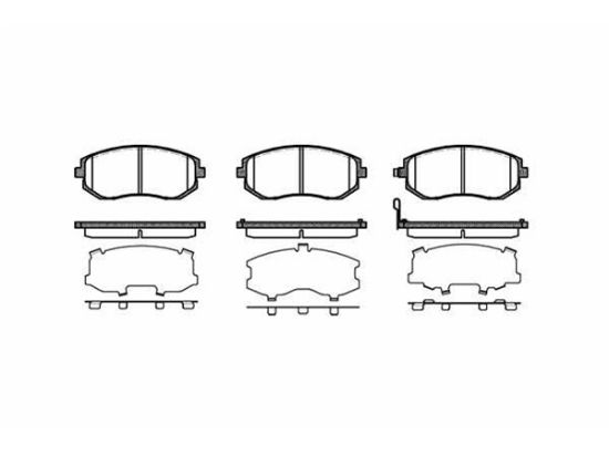 Brake Pad Set, disc brake SUBARU - 26296 AG040
