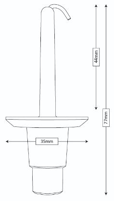 Trim/Protection Strip, radiator grille kinnitusklamber 44mm
