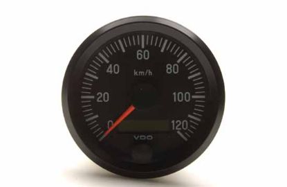 Speedometer 12V/24V 80mm 0 - 120 km/h