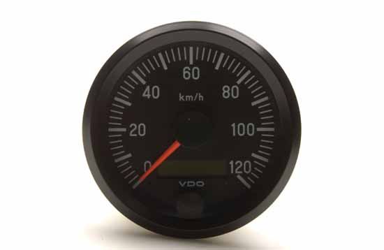 Speedometer 12V/24V 80mm 0 - 120 km/h