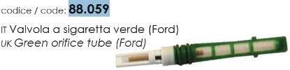 Gasket, coolant pipe Orifice toru/ trossel Ford, roheline