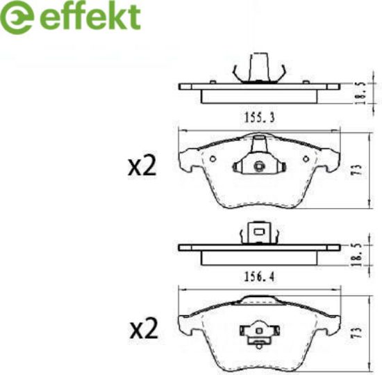 Brake Pad Set, disc brake VOLVO - 30683274