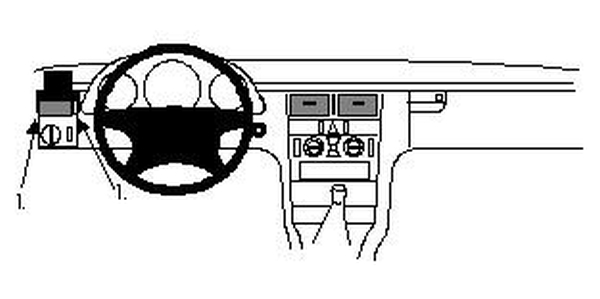 Trim Frame MB E class 95-02 vasak