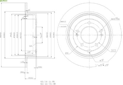 Brake Disc KIA - 58411 D3000