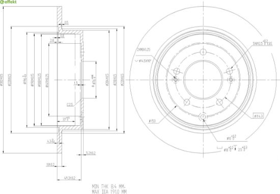 Brake Disc KIA - 58411 D3000