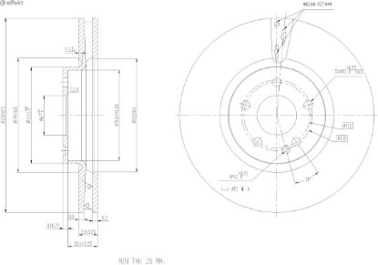 Brake Disc MERCEDES-BENZ - 447 421 00 12