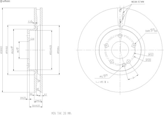 Brake Disc MERCEDES-BENZ - 447 421 00 12