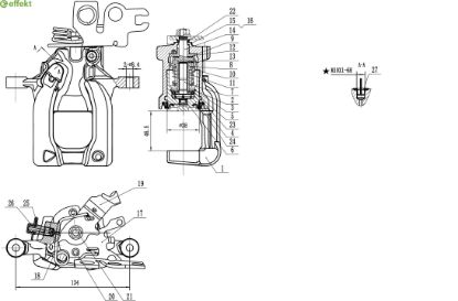 Brake Caliper VAG - 2K5 615 424