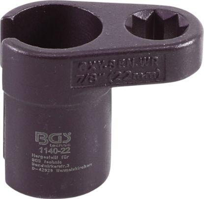 Socket Wrench Insert, oxygen sensor Oxygen Sensor Socket, 22 mm (7/8") x 50 mm, 1/2" d