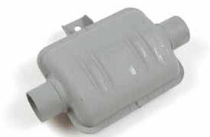 Silencer, auxilliary heater 38mm, B/DW 80, Thermo PRO 90